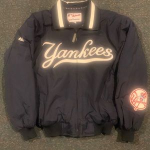 Yankees Majestic Authentic Collection Navy Blue fleece-lined jacket - MEDIUM